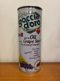 Виноградное масло Goccia D'oro 1л, ж/б Италия