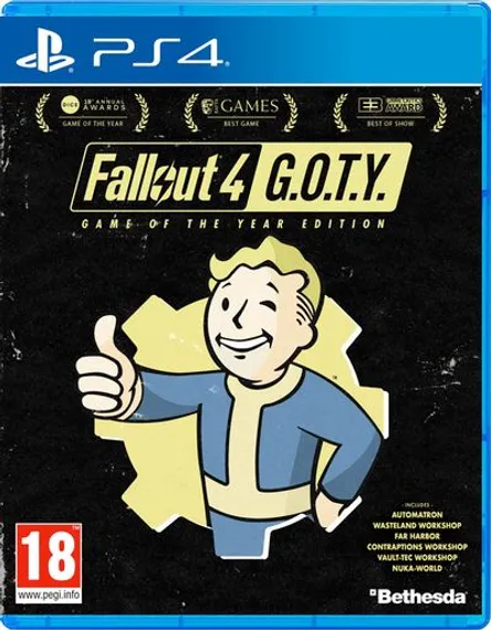 PS4 Fallout 4: Game of the Year Edition Б/У, код погашен CUSA-02962 (Английская версия)