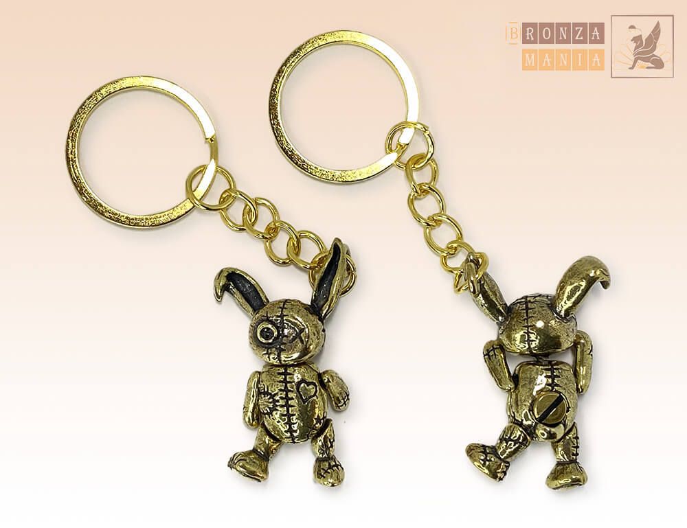 брелок Заяц Вуду шарнирах
