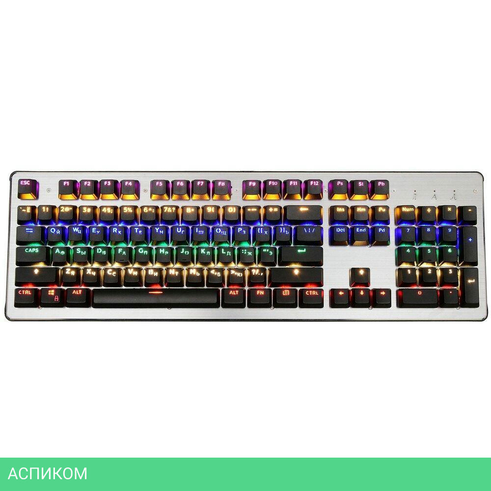 Клавиатура Oklick 970G Dark Knight черный/серебристый (499578)