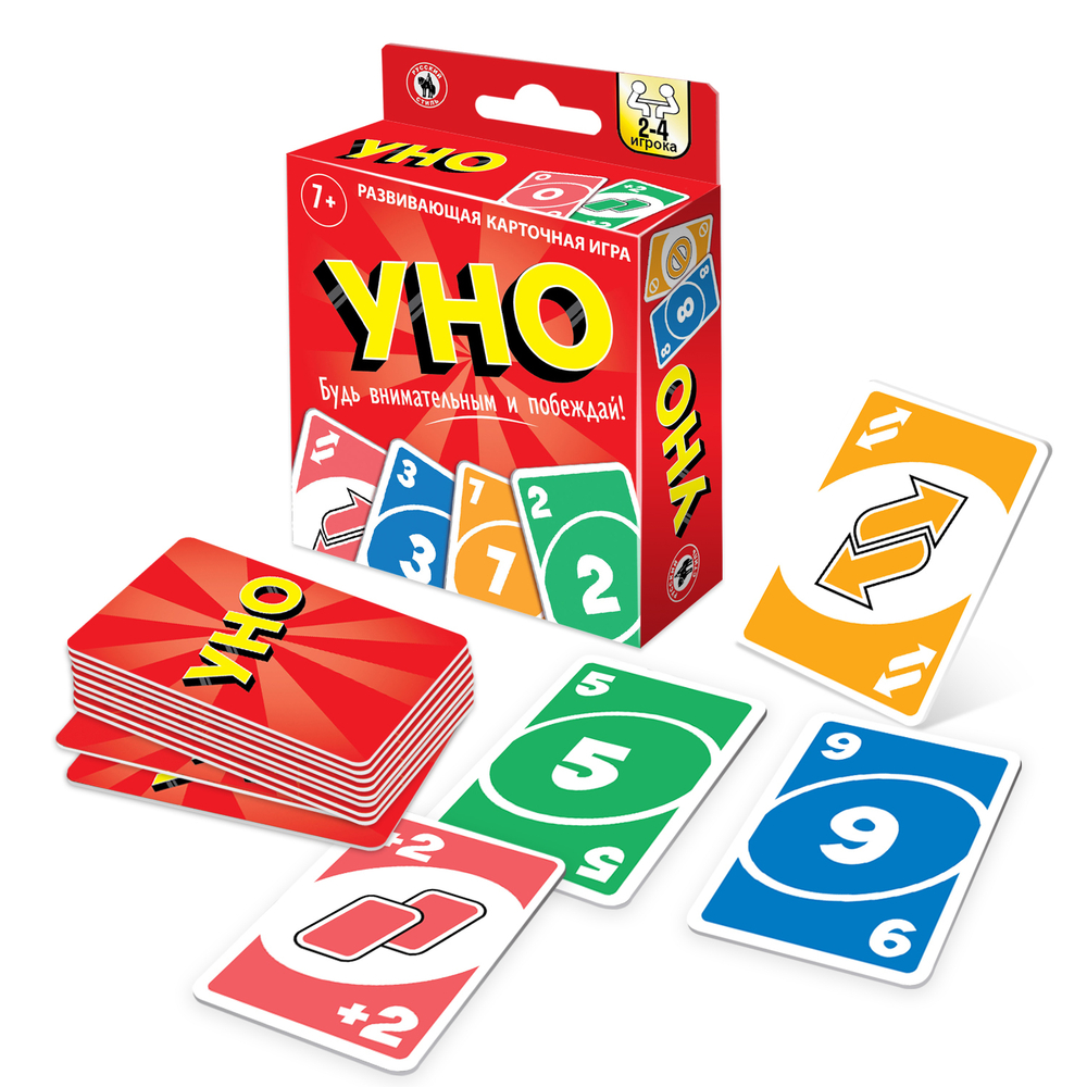 Игра настольная "Уно" 54 карточки 8+
