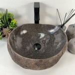 Раковина из речного камня RS-65417 42*39*15 0861