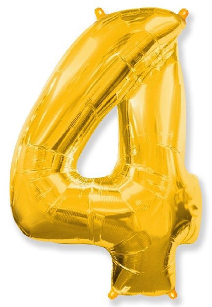 Цифра "4" золото