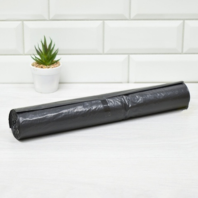 Мешки для мусора 120л 20шт 30мкм ПВД "Стандарт" черные