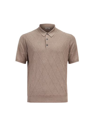 Джемпер поло с коротким рукавом на пуговицах Atelier Portofino