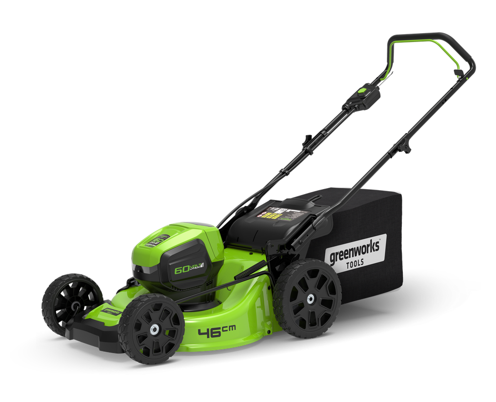 Аккумуляторная газонокосилка Greenworks GD60LM46HPK4,2502807UB. 60v, 46 см, АКБ 4 А·ч и ЗУ