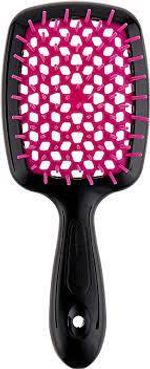 Расческа для волос JANEKE SuperBrush The Original Small мини Черный с фуксией