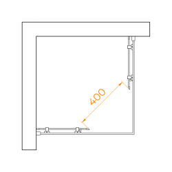Душевой уголок RGW PA-030B (Прозрачное, 700x700)
