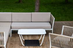 "Касабланка" модульная лаунж-зона из роупа (веревки), каркас из алюминия