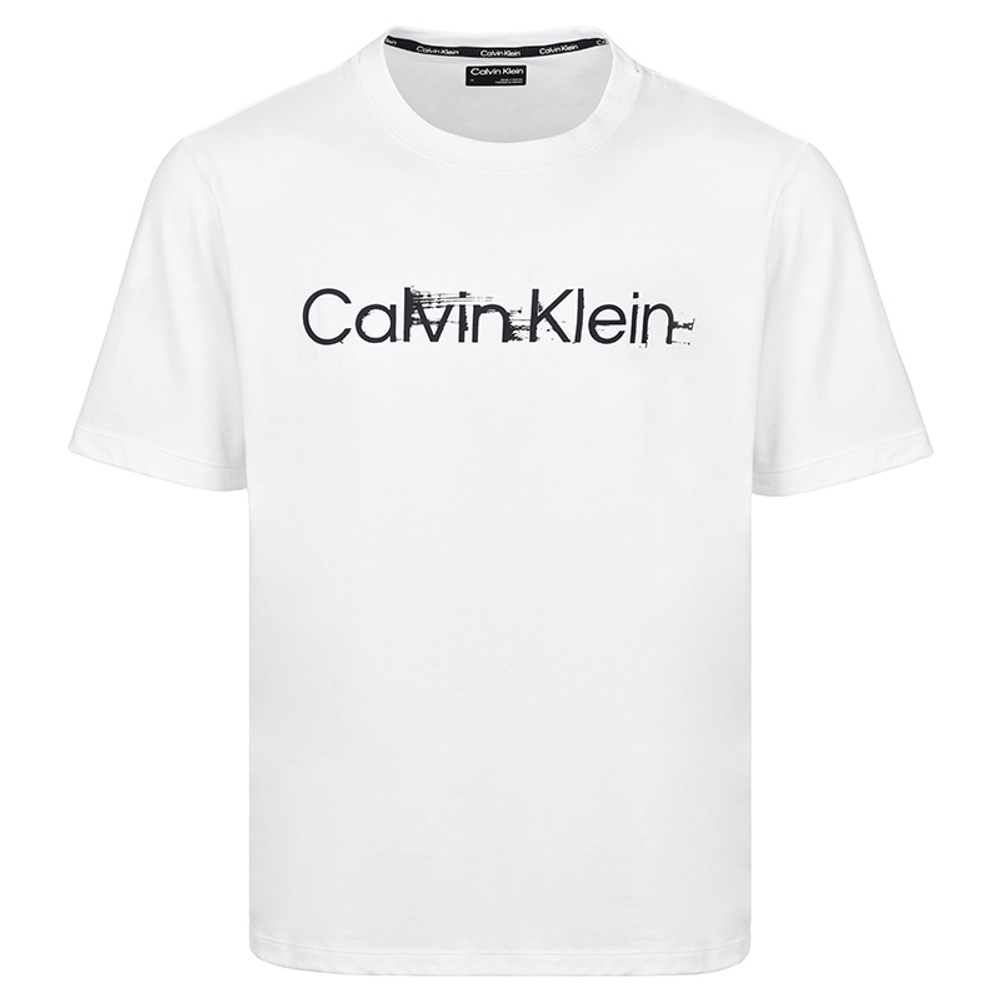 Мужская теннисная футболка Calvin Klein PW SS T-shirt - белый