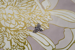 Пододеяльник 210х230 Garda Decor Пионы серый