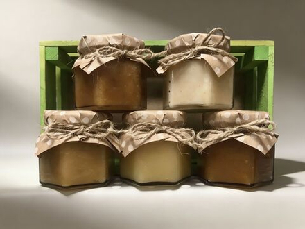 Набор натурального Алтайского меда , 4 баночек по 130-150 гр.