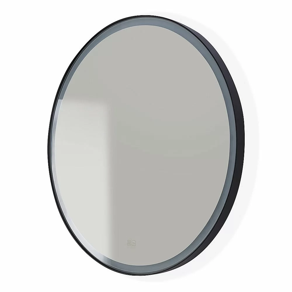Зеркало с LED подстветкой Cezares CADRO CZR-SPC-LED-TCH-WARM 60x60 черный