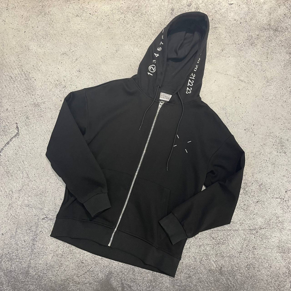 Худи zip Maison Margiela MM6 Paris black