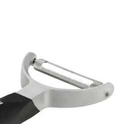Microplane Горизонтальная овощечистка Y зубчатая черная