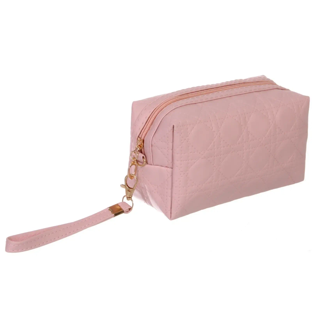 Косметички 2шт «ФРАТЕЛЛИ», цвет цвет пудровый, 21*12*15см (лейбл Ultramarin)