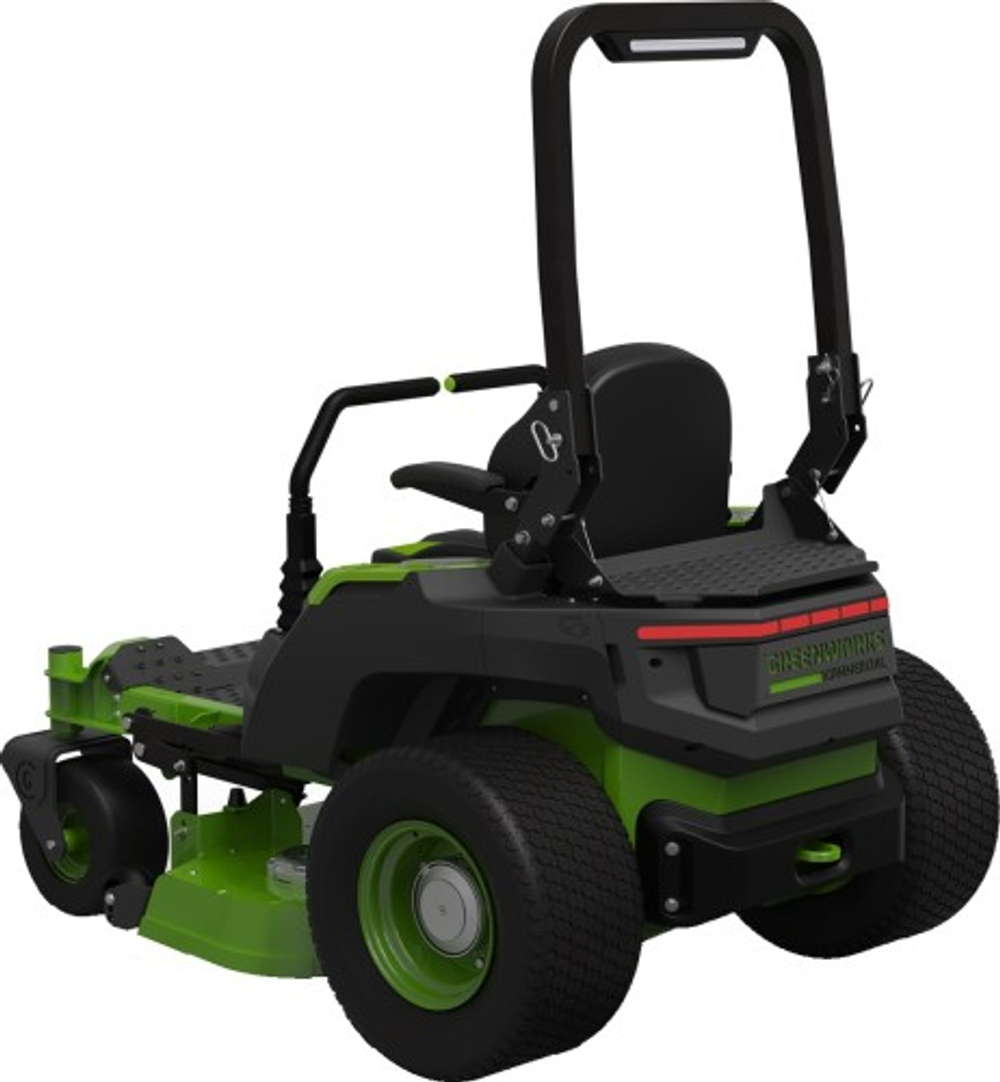 Трактор садовый GREENWORKS ZTC152, 82V, 152 см, с АКБ 23,3 кВтч с нулевым радиусом разворота 7405107