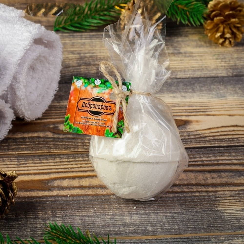 3558493 Шипучая бомбочка из персидской соли "Добропаровъ" с эфирным маслом апельсина,140гр