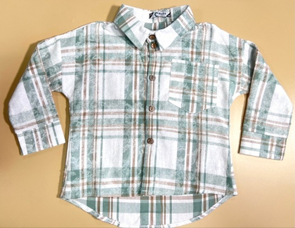 Рубашка в клетку утепленая "Оверсайз"