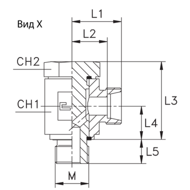 Соединение JE DLL06 10х1 (корпус)
