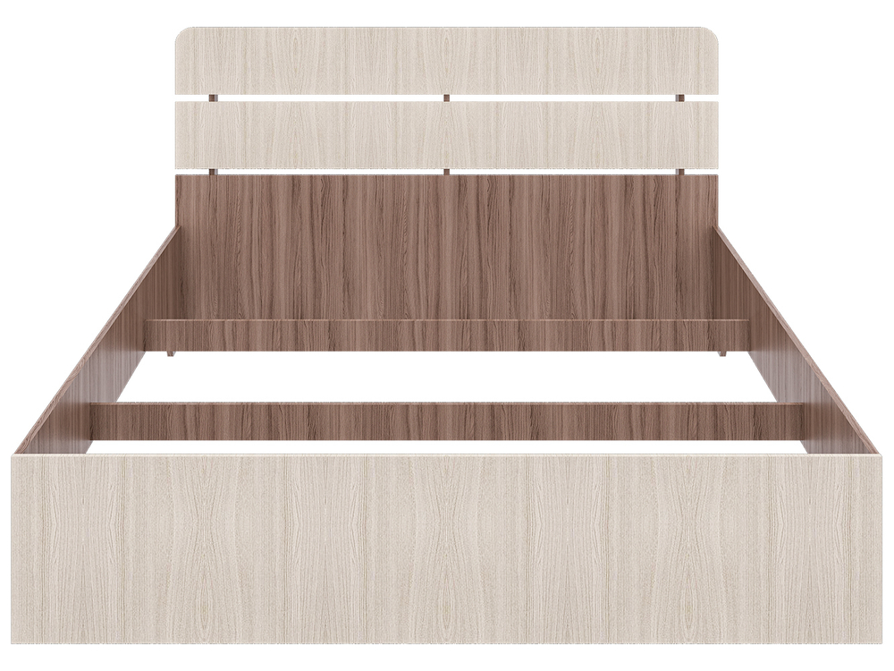 Кровать Джулия, спальное место 140х200, без основания Яс.тёмн/яс.свет