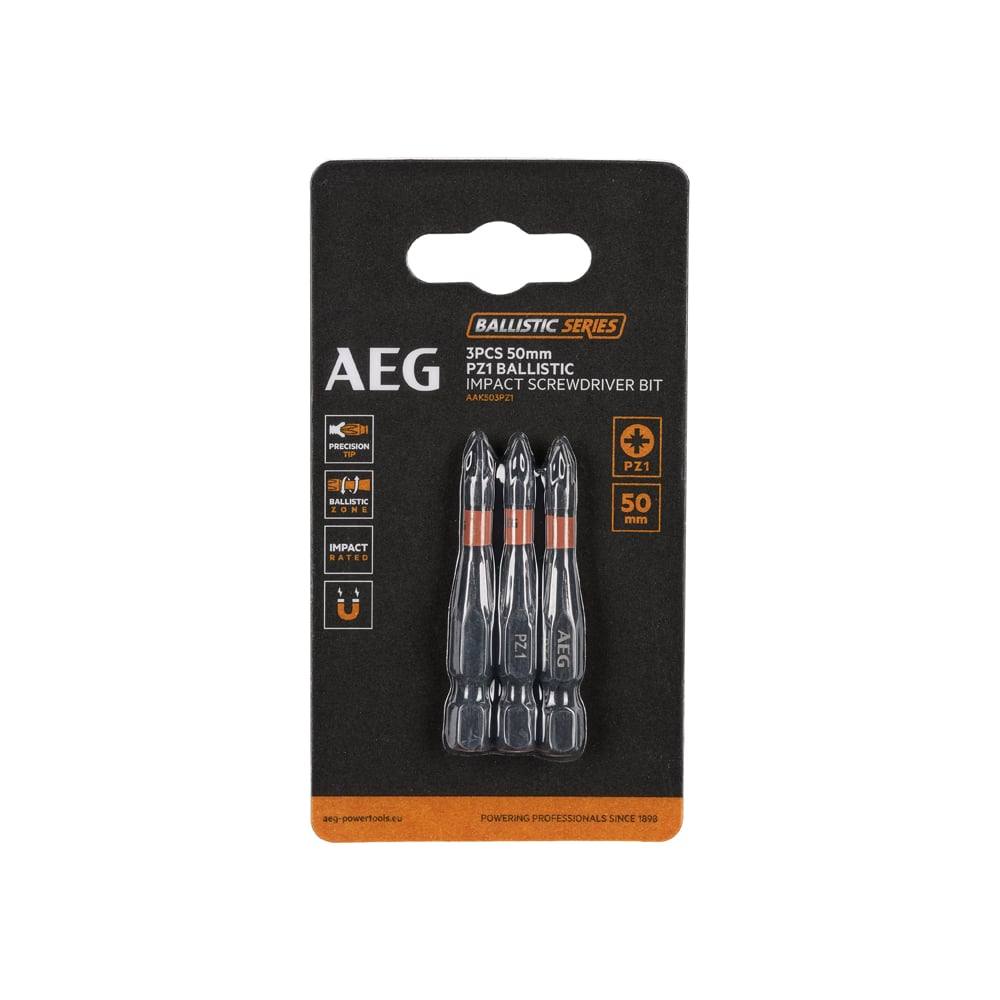 Биты ударные AAK503PZ1 (3 шт; PZ1; 50 мм) AEG 4932479183