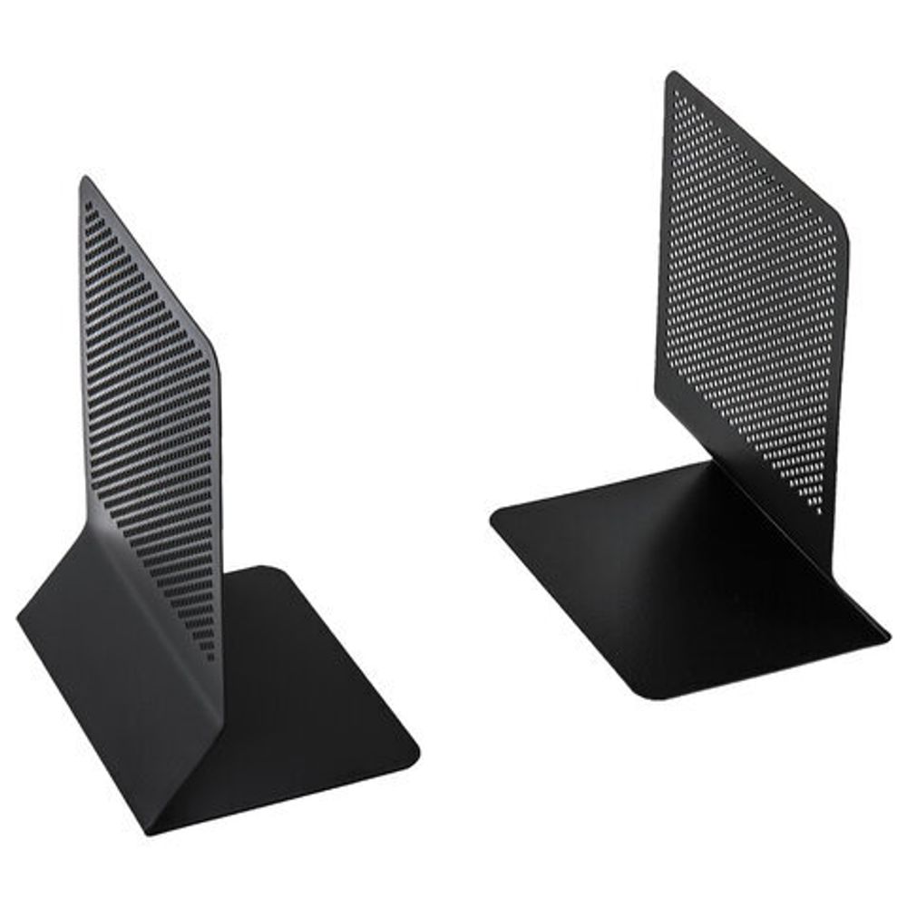 Держатель (ограничитель) подставка для книг BRAUBERG "Germanium Original", 2 штуки, металл, 237978