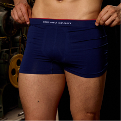 Мужские трусы боксеры синие бесшовные ISSIMO BOXER SPORT IS02