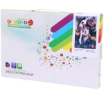 Алмазная мозаика на подрамнике с полным заполнением «МИР ЯРКИХ КРАСОК», Ёко с маской, 20*30 см