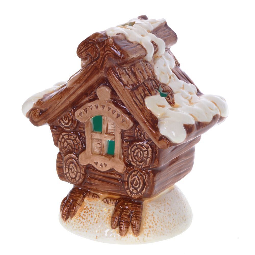 GAEM Фигурка декоративная "Избушка" с подсветкой (3xAAA), L15 W11 H17 см