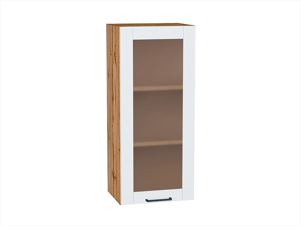 Шкаф верхний с 1-ой остекленной дверцей Флэт Плюс