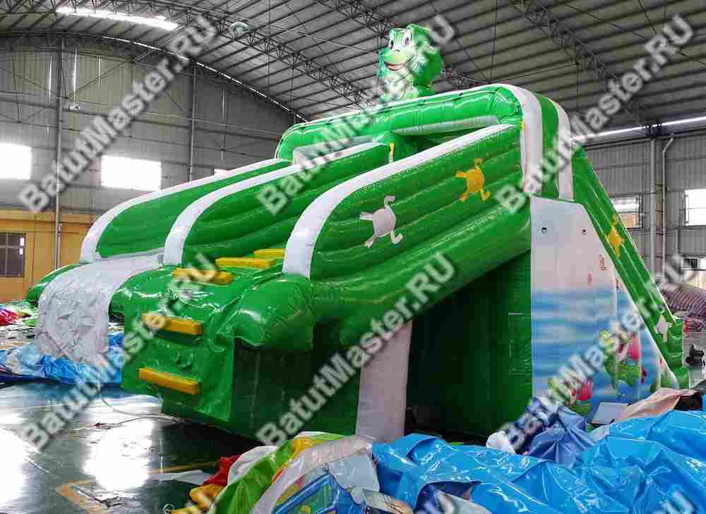 Водная горка для бассейна «Счастливый лягушонок» 7*4*5 м