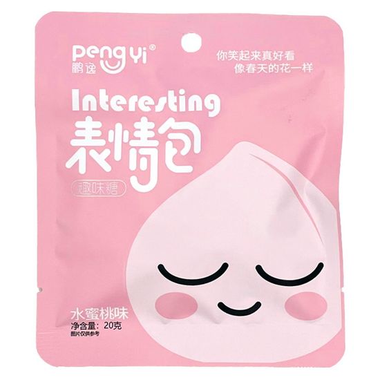 Леденцы PengYi Interesting Strawberry со вкусом персика, 20 г