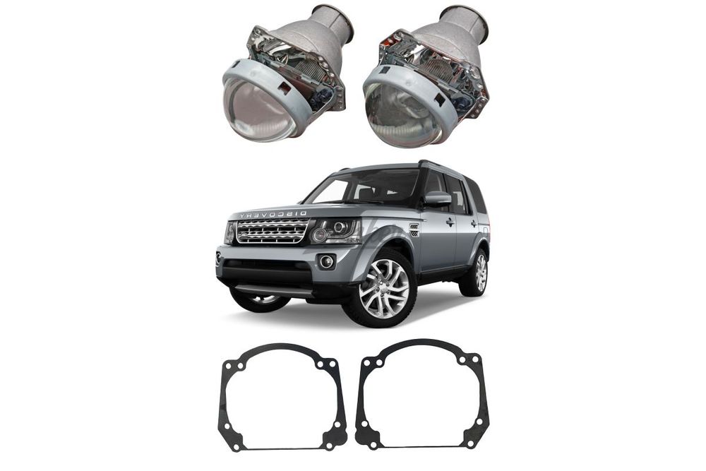 Готовый комплект для замены штатных линз Land Rover Discovery 4 рестайлинг 2013-2016 Valeo без AFS