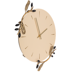 Часы настенные Oliva Branch (Олива Бранч) Айвори Амбер