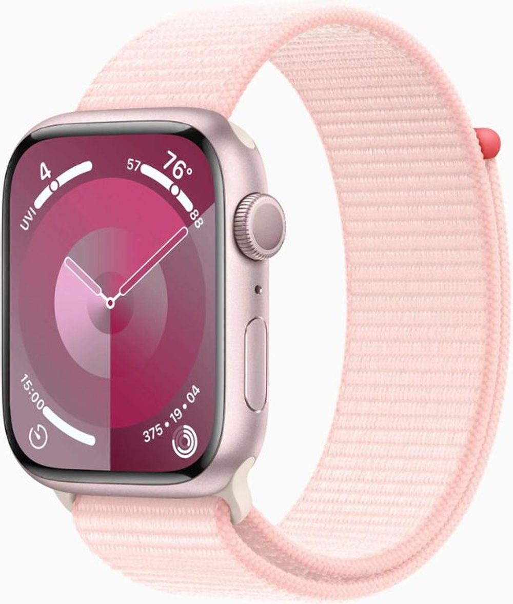 Смарт-часы Apple Watch Series 9 A2980,  45мм,  светло-розовый/розовый