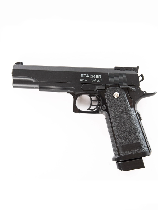 Пистолет пневм. Stalker SA5.1 Spring (аналог Hi-Capa 5.1), кал.6мм,мет.корп. маг.16 ш