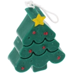 Свеча «Волшебная ёлочка» 8,1*6,2 см (65 гр), Зеленый (упаковка 12*12*3 см)