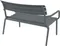 Диван пластиковый двухместный Paris Lounge темно-серый