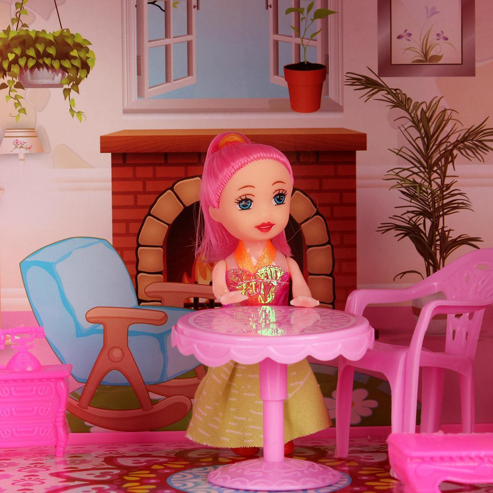 Дом для куклы с мебелью, коробка DSJ588-1