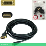 Кабель Cablexpert HDMI-DVI CC-HDMI-DVI-6, 19M/19M, 1.8м single link черный