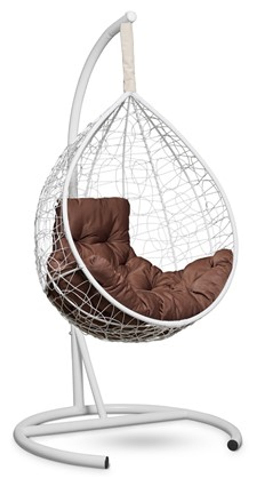 Подвесное кресло Sevilla comfort (Белый/Коричневая подушка)