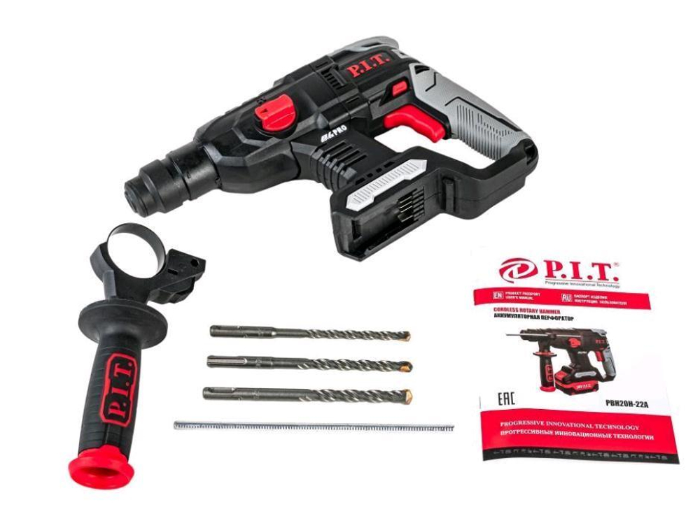 ЕАС Перфоратор  АККУМ. PBH20H-22A SOLO (бесщет. 20В,1,5Дж,2-х реж,бур 24мм, sds-plus,коробка)