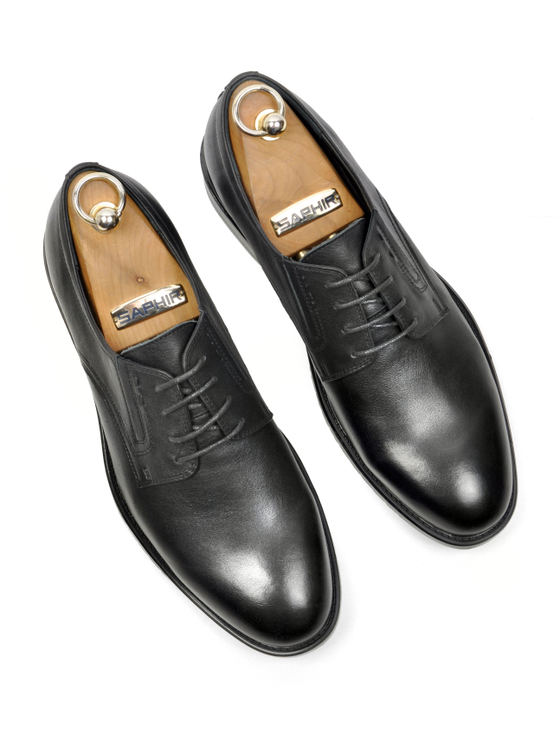 Мужские уставные туфли Vorsh из натуральной кожи, со шнурками, Старлей черные, V5930