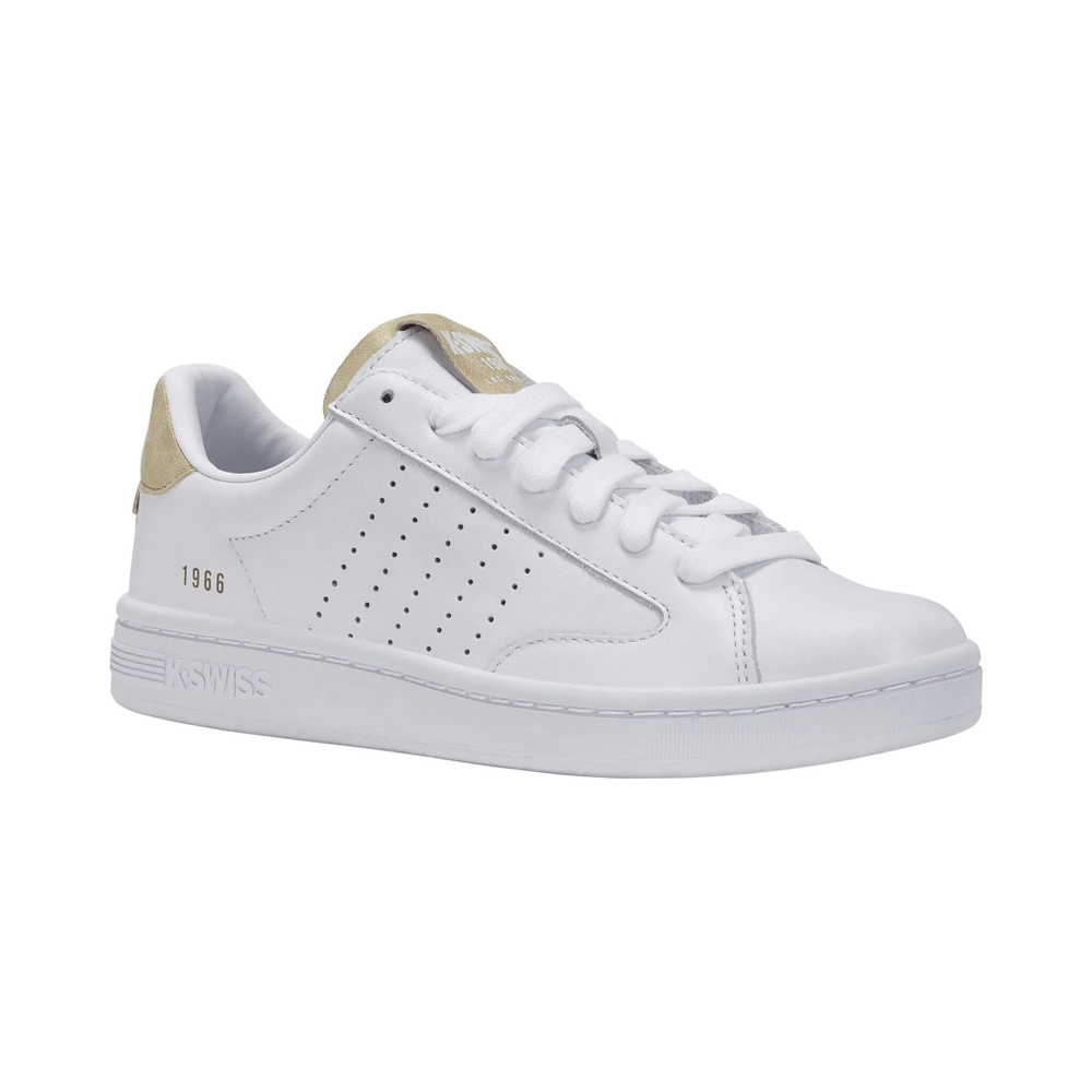 Женские теннисные кроссовки K-Swiss Lozan Klub Women - White, Gold