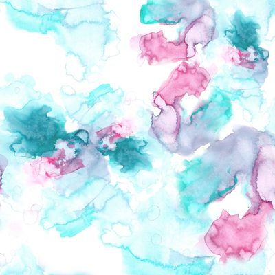 Голубые акварельные пятна