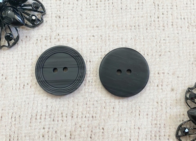 Пуговицы, d 2,5 см, тёмно-серый