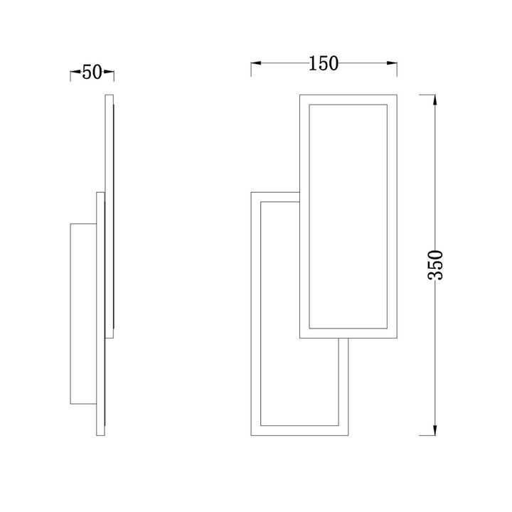Настенный светодиодный светильник Escada Tandem 10216/2LED