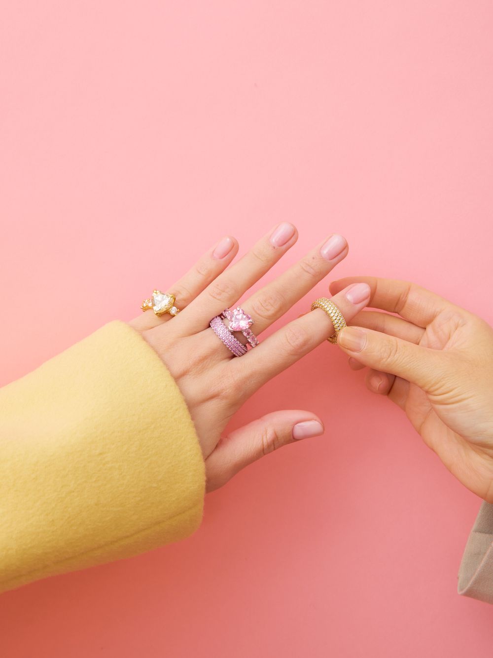 КОЛЬЦО "FALL IN LOVE PINK"