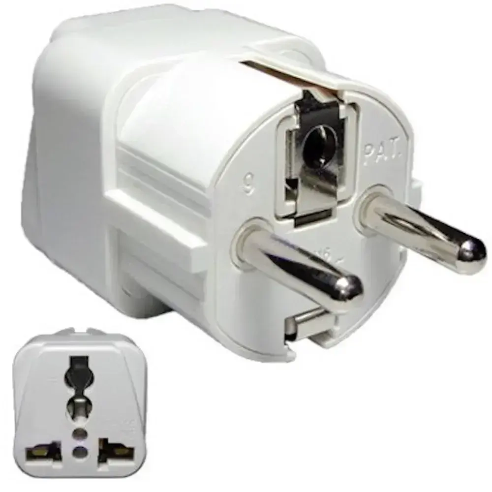 Сетевой переходник с китайской или американской вилки с заземлением